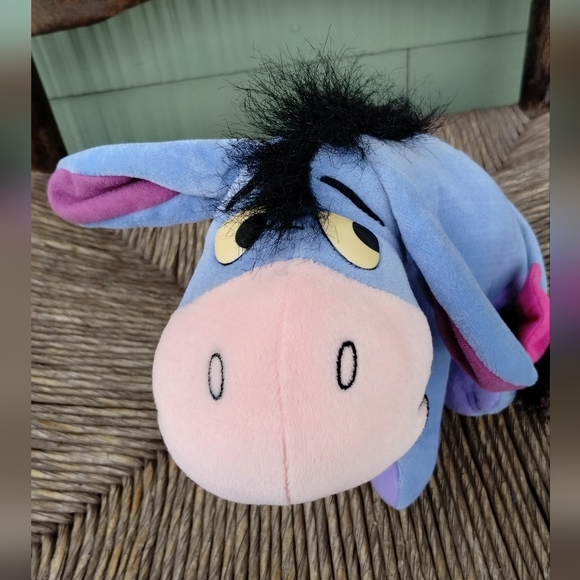 Disney Plush Eeyore Winnie the Pooh Hard Eyes 10” Mattel Arcotoy Stuffed Toy - Picture 6 of 11